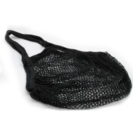 Sac filet pur coton - Noir