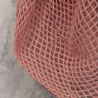 Sac filet pur coton - Rose