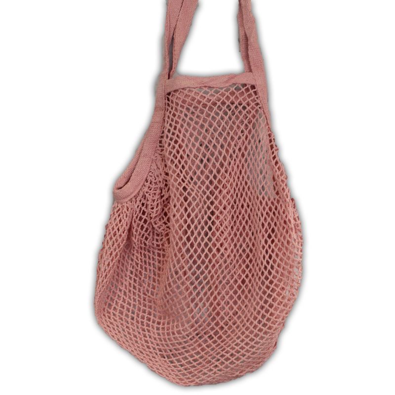 Sac filet pur coton - Rose