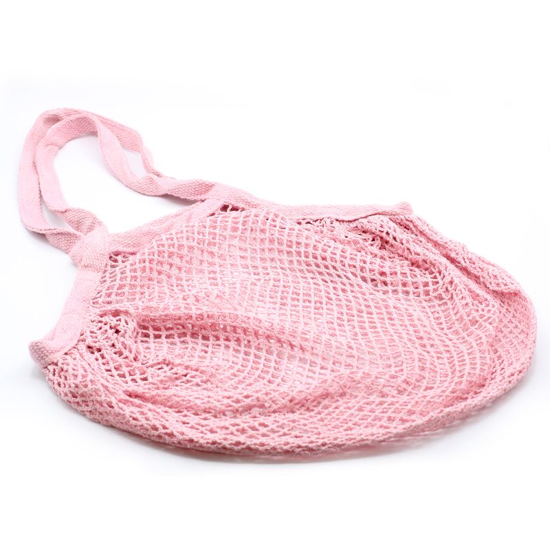 Sac filet pur coton - Rose