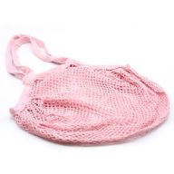 Sac filet pur coton - Rose