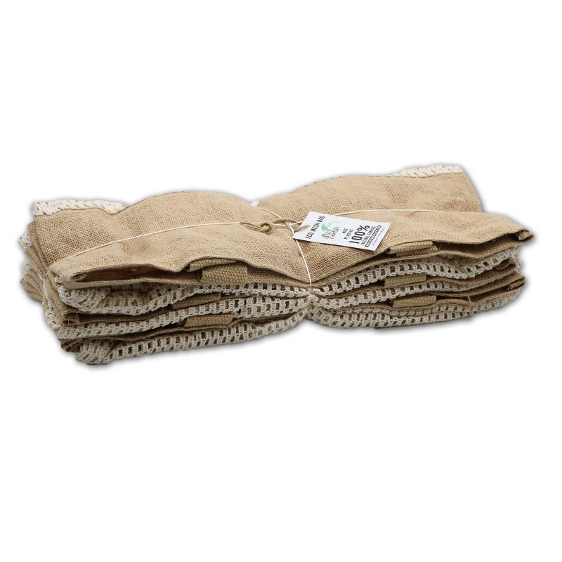 Sac filet pur jute doux et coton - Naturel