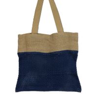 Sac filet pur jute doux et filet en coton - Jean's