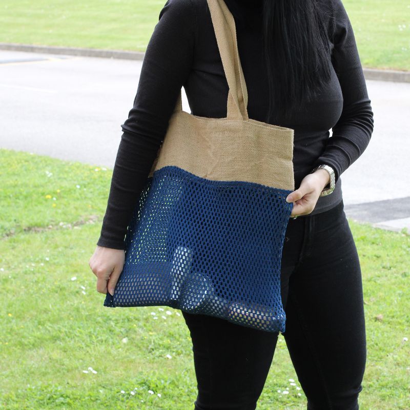 Sac filet pur jute doux et filet en coton - Jean's