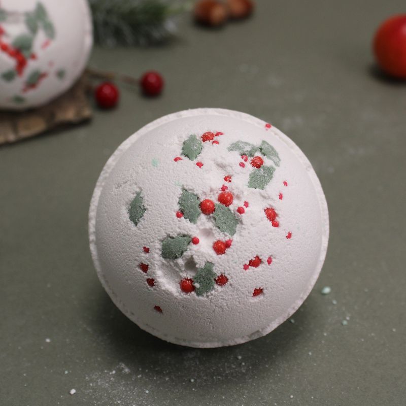 Bombe de bain de Noël - Holly Berry & Gui
