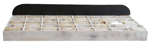 Lettres et Chiffres Rustique en Écorce - Présentoir de Démarrage 40 x 12 Petit 7cm