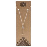 Pendentif pointe classique en pierres précieuses - Quartz de roche