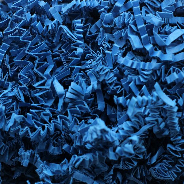 Frisure de Papier ZigZag de Luxe - Bleu (1KG)
