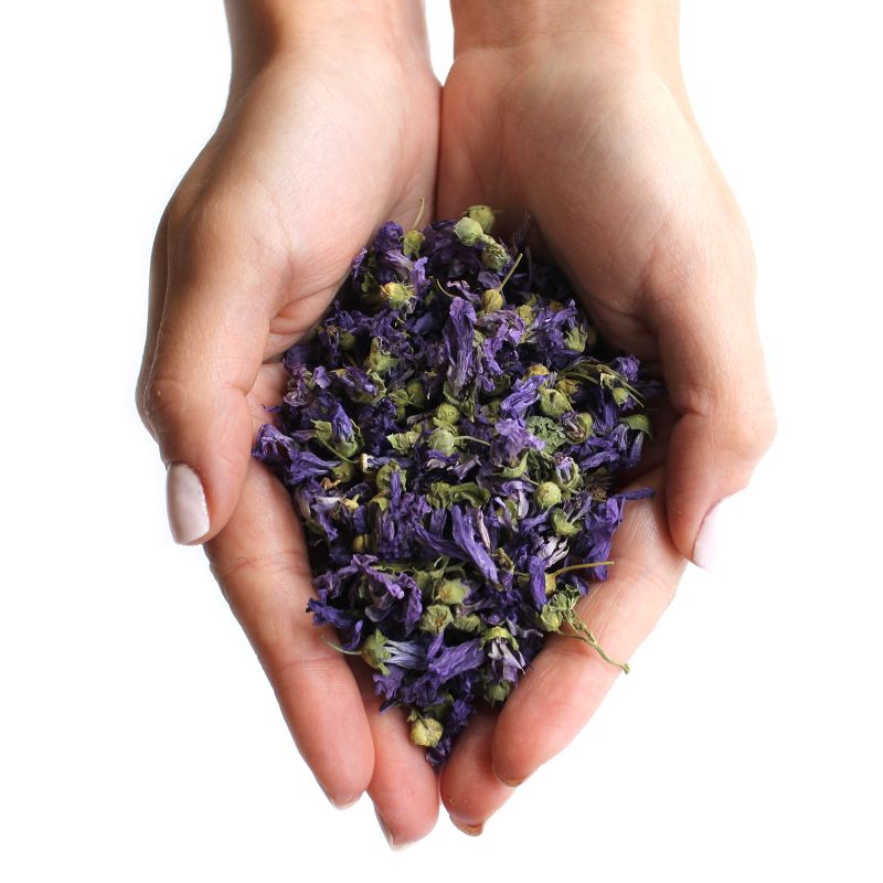 Fleurs de Mauve Entières Bleues (0.5kg)