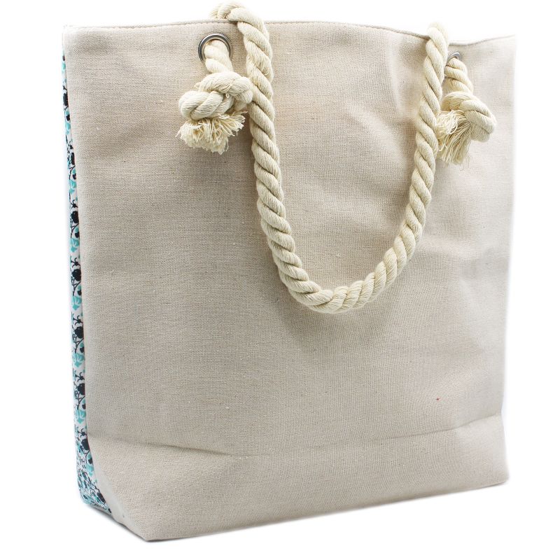 Sac Mandala avec Poignée en Corde - Sky Blue