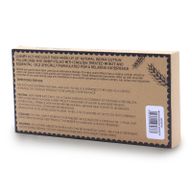 Coussin pour les yeux en coton naturel lavande et Juco dans une boîte cadeau - Girafe de Madagascar