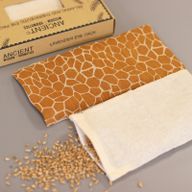 Coussin pour les yeux en coton naturel lavande et Juco dans une boîte cadeau - Girafe de Madagascar