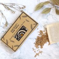 Coussin pour les yeux en coton naturel lavande et Juco dans une boîte cadeau - Illusion