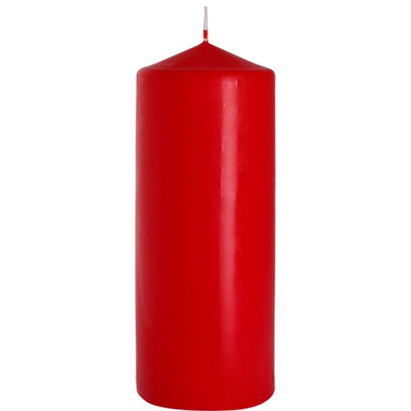 Bougie Pilier 80x200mm - Rouge
