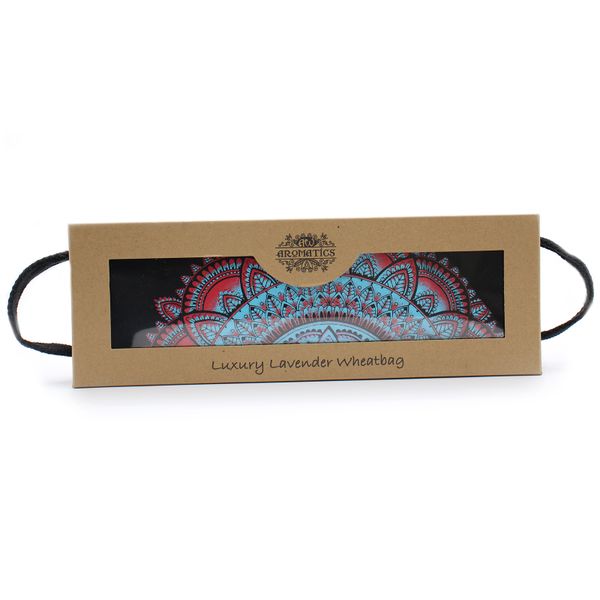 Sac de Blé Lavande de Luxe dans une Boîte Cadeau - Mandala