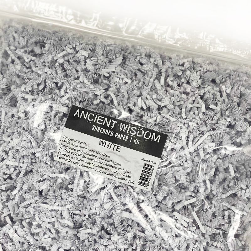 Frisure de Papier ZigZag de Luxe - Blanc (1KG)