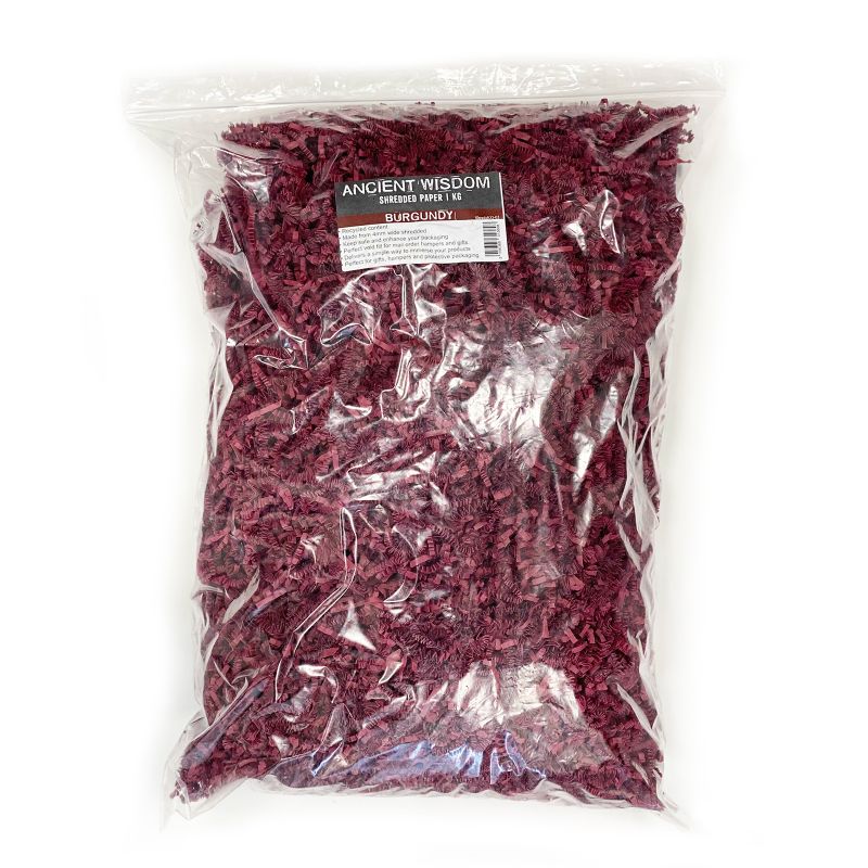 Frisure de Papier ZigZag  de Luxe - Bordeaux (1KG)