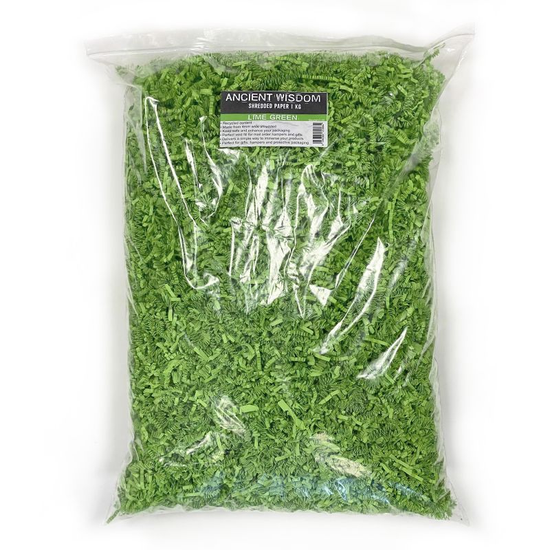 Frisure de Papier ZigZag  de Luxe - Citron Vert (1KG)