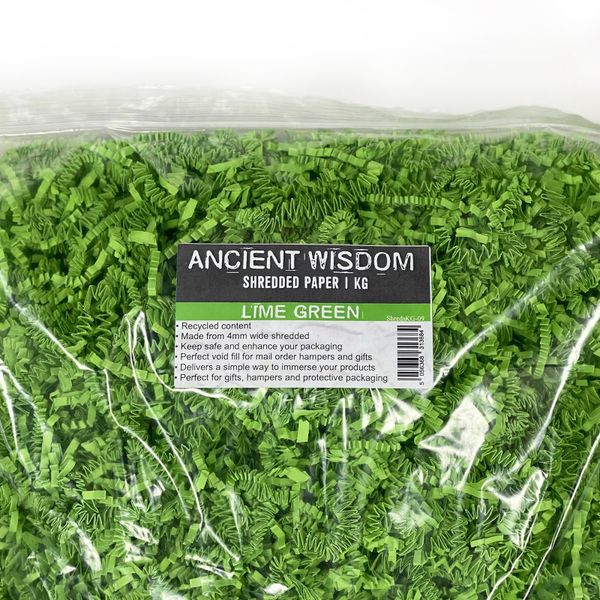 Frisure de Papier ZigZag de Luxe - Citron Vert (1KG)