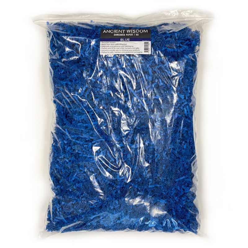 Frisure de Papier ZigZag  de Luxe - Bleu (1KG)
