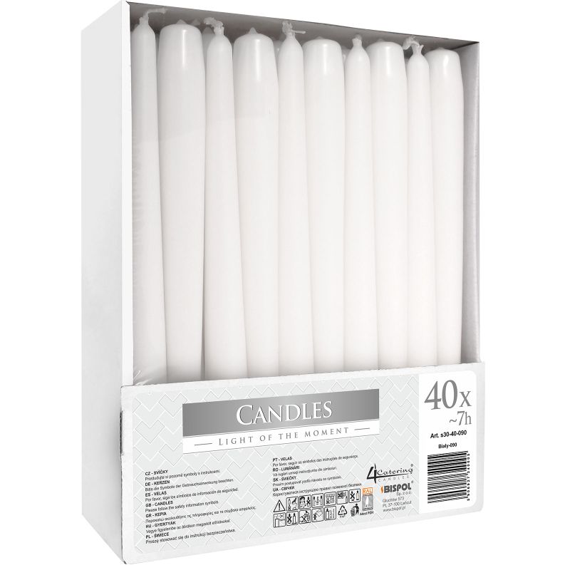 Bougie conique - Blanc