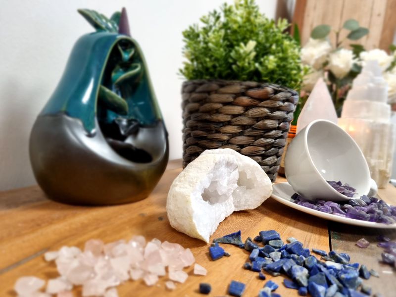 Eclats de pierres précieuses de quartz clair en vrac - 1KG