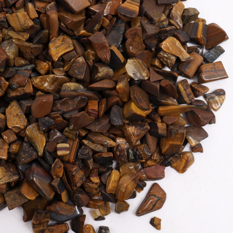 Eclats de pierres précieuses d'oeil de tigre en vrac - 1KG