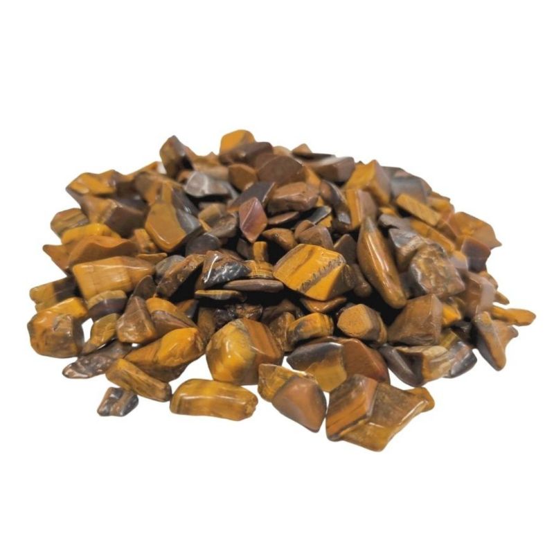 Eclats de pierres précieuses d'oeil de tigre en vrac - 1KG