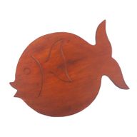 Support pour Plante Forme Poisson en Bois Albésia - Terre Cuite