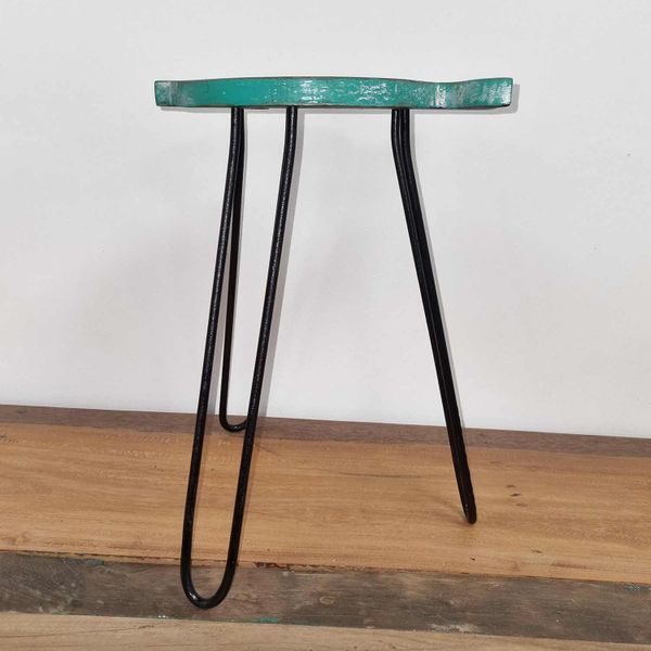 Support pour Plante Forme Poisson en Bois Albésia - Turquoise