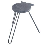 Support pour Plantes en Forme de Poisson en Bois Albésia - Gris Délavé