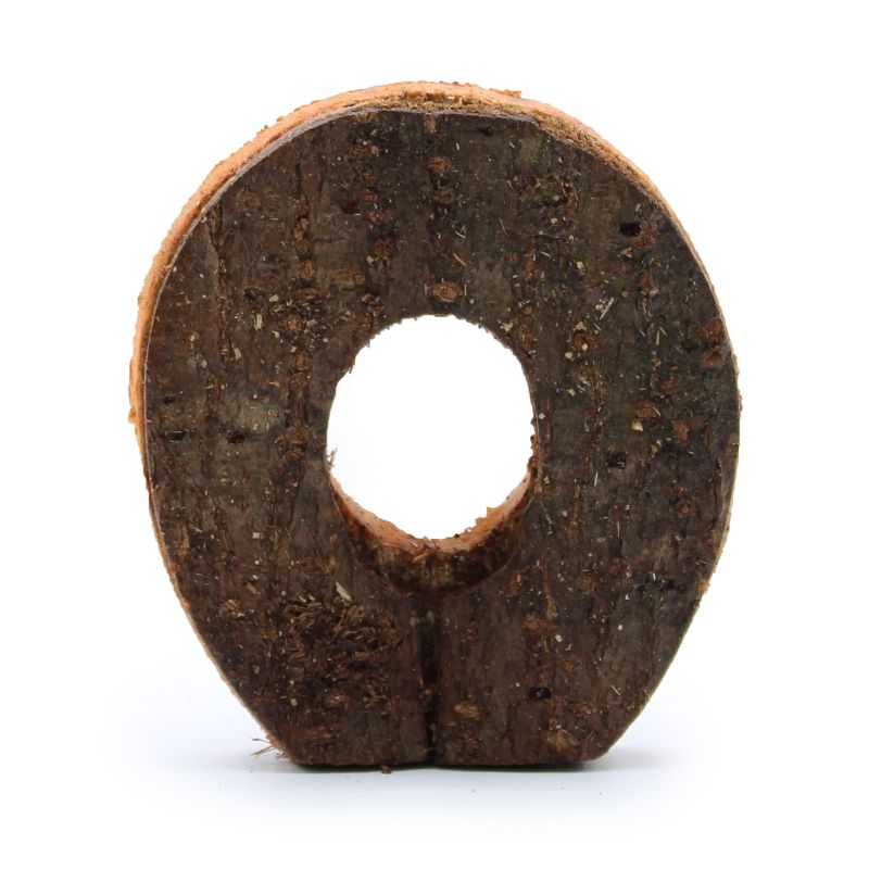 Lettre Écorce Rustique - "O" - 7cm