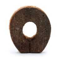 Lettre Écorce Rustique - "O" - 7cm