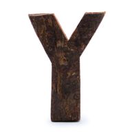 Lettre Écorce Rustique - "Y" - 7cm