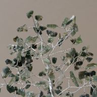 Arbre de pierres précieuses avec base en Orgonite - 160 pierres - Agate mousse
