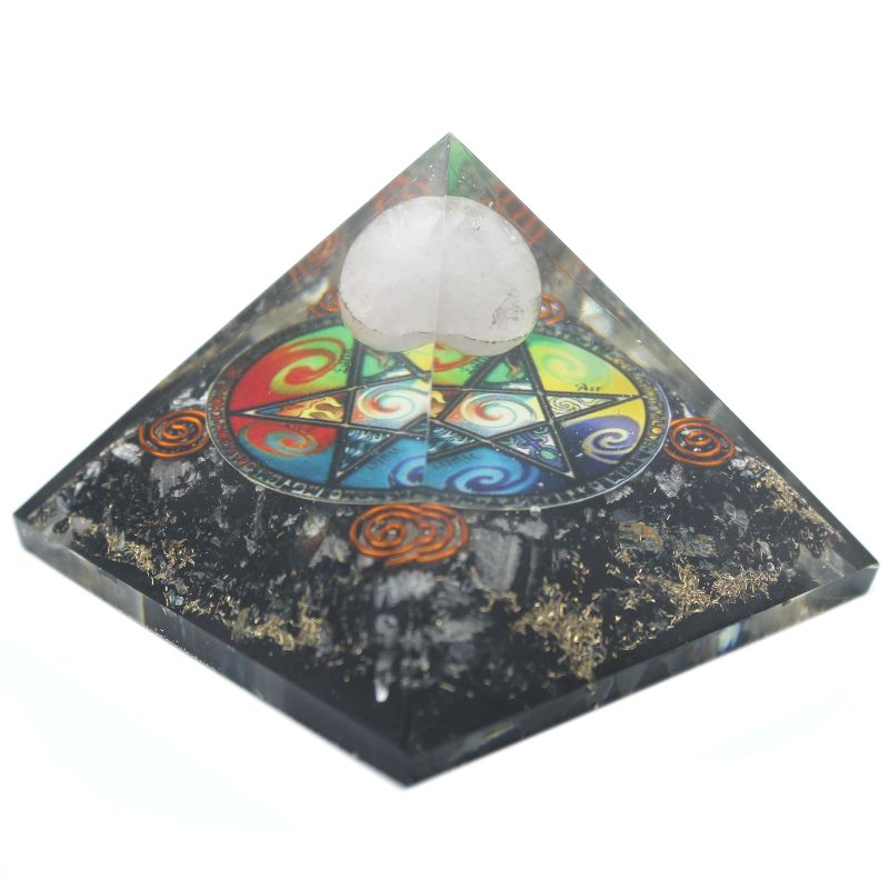 Pyramide Orgonite - Pentagone de Minuit - 70mm