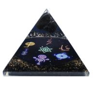 Pyramide Orgonite - Reiki Minuit - 90mm