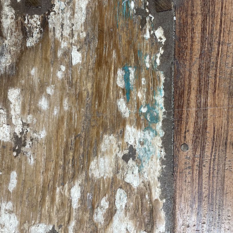 Présentoir / Table à manger en bois de teck recyclé 2,2 m