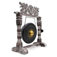 Petit Gong sur Pied- 25cm - Noir