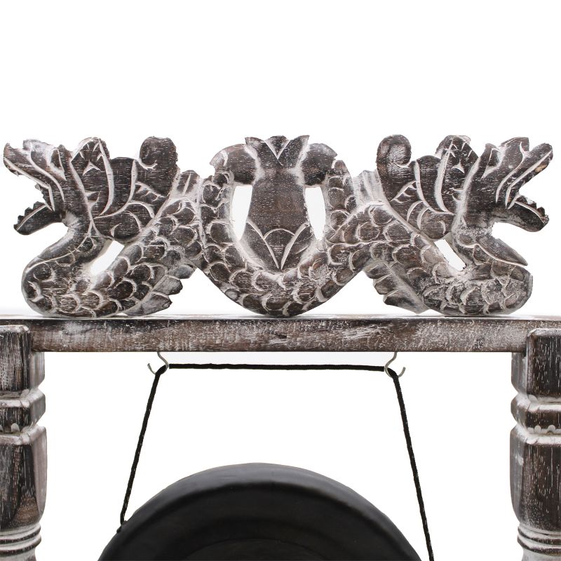 Petit Gong sur Pied- 25cm - Noir