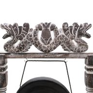 Petit Gong sur Pied- 25cm - Noir