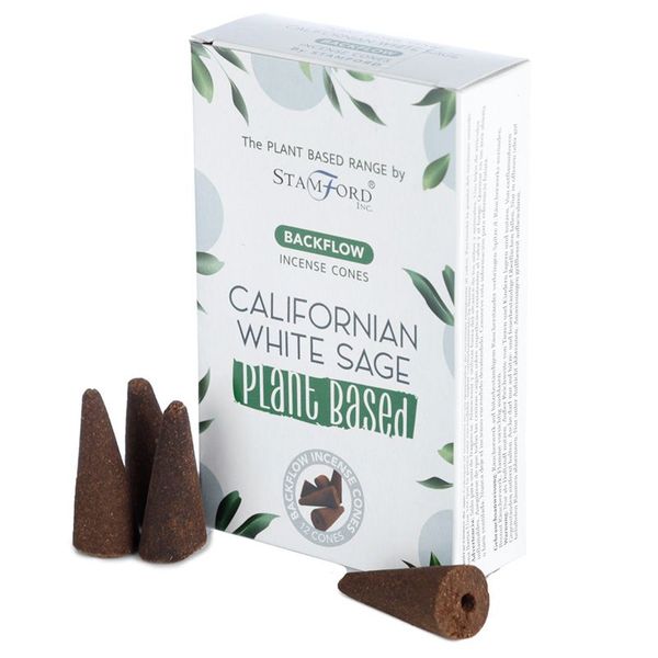 Cônes d'encens à base de plantes - Sauge blanche de Californie