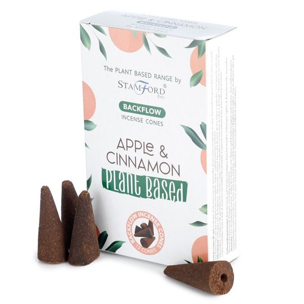 Cônes d'encens à base de plantes - Pomme et cannelle