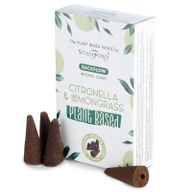 Cônes d'encens à base de plantes - Citron & Citronnelle