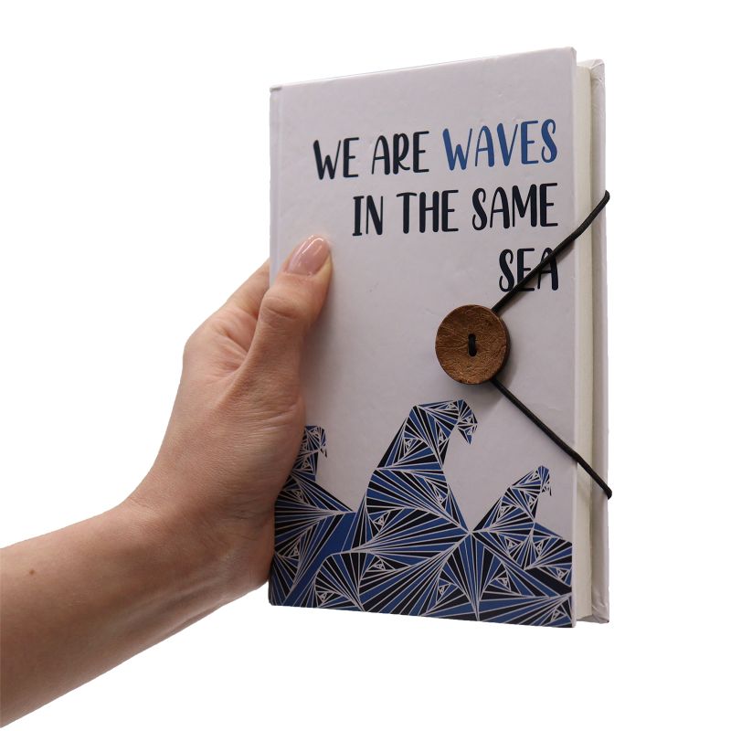 Petit Carnet à Bandoulière - Vagues Dans la Même Mer