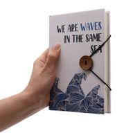 Petit Carnet à Bandoulière - Vagues Dans la Même Mer