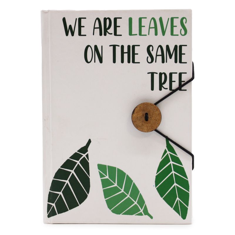 Petit Carnet à Bandoulière - Feuilles Sur Le même Arbre