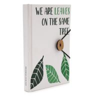 Petit Carnet à Bandoulière - Feuilles Sur Le même Arbre