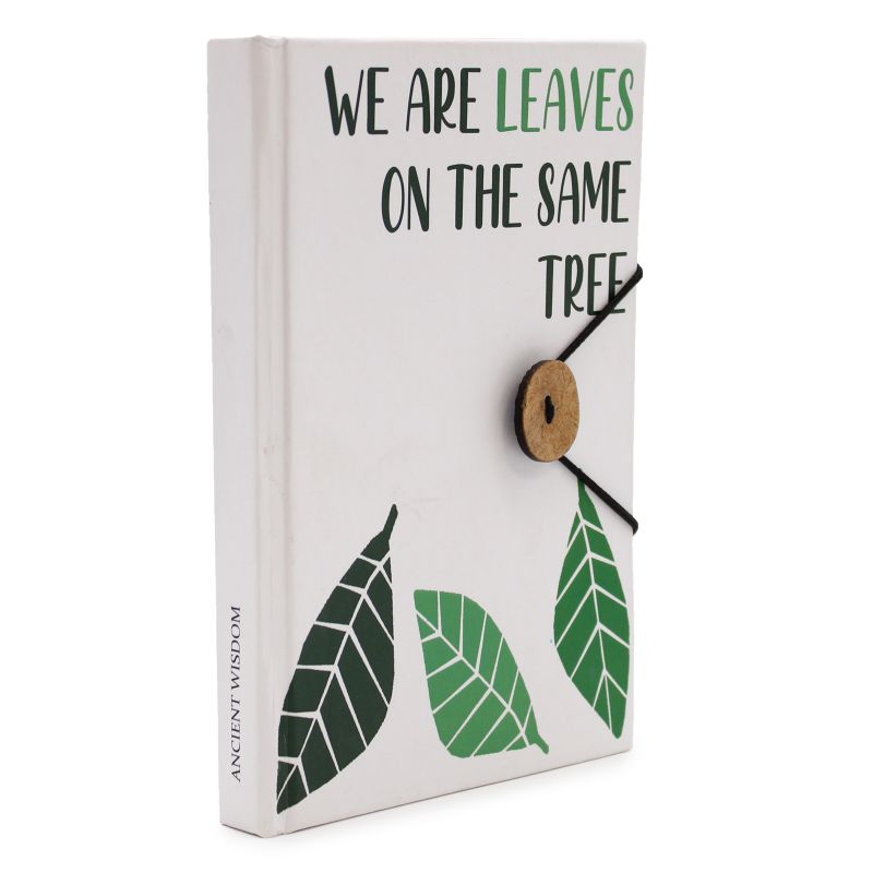 Petit Carnet à Bandoulière - Feuilles Sur Le même Arbre