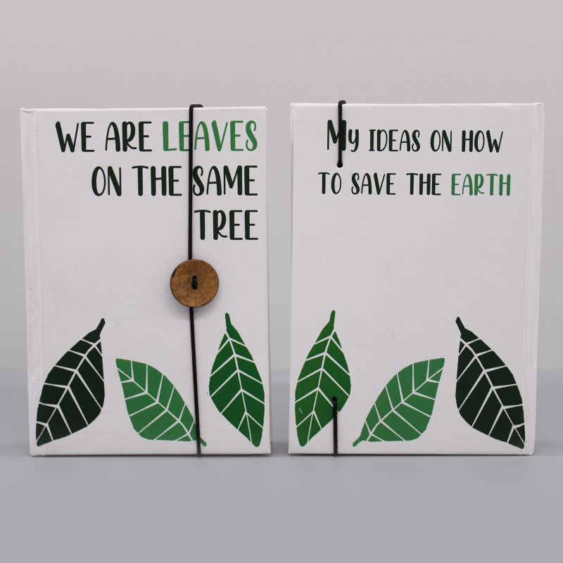 Petit Carnet à Bandoulière - Feuilles Sur Le même Arbre